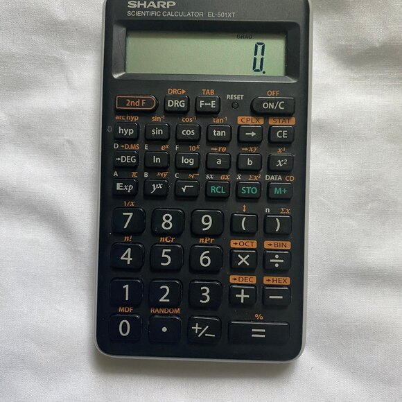 Sharp Scientific Calculator Model EL-501XT Handheld Working Battery Operated - Picture 6 of 6